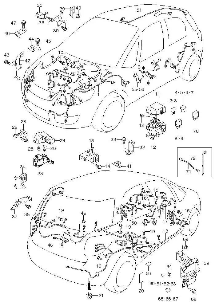 FIG.57 WIRING HARNESS (5DR)
