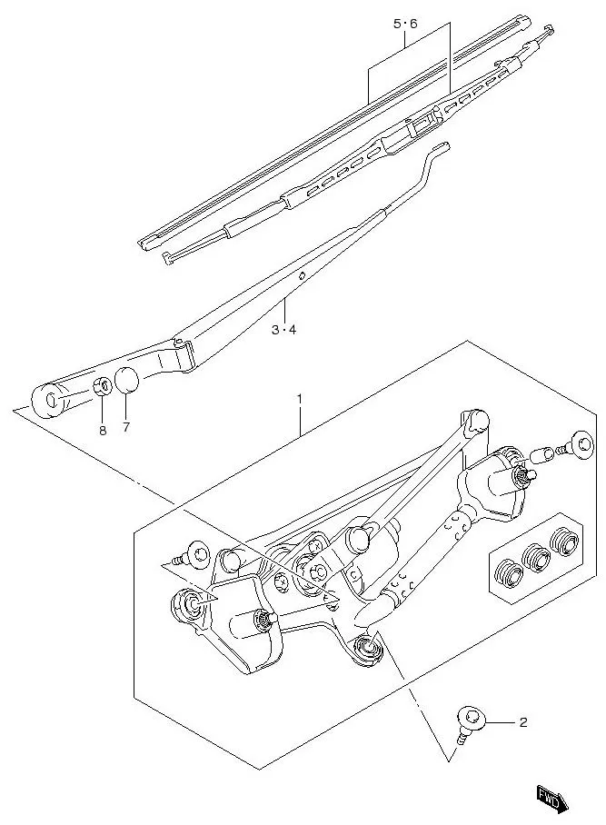 FIG.62 FRONT WINDOW WIPER