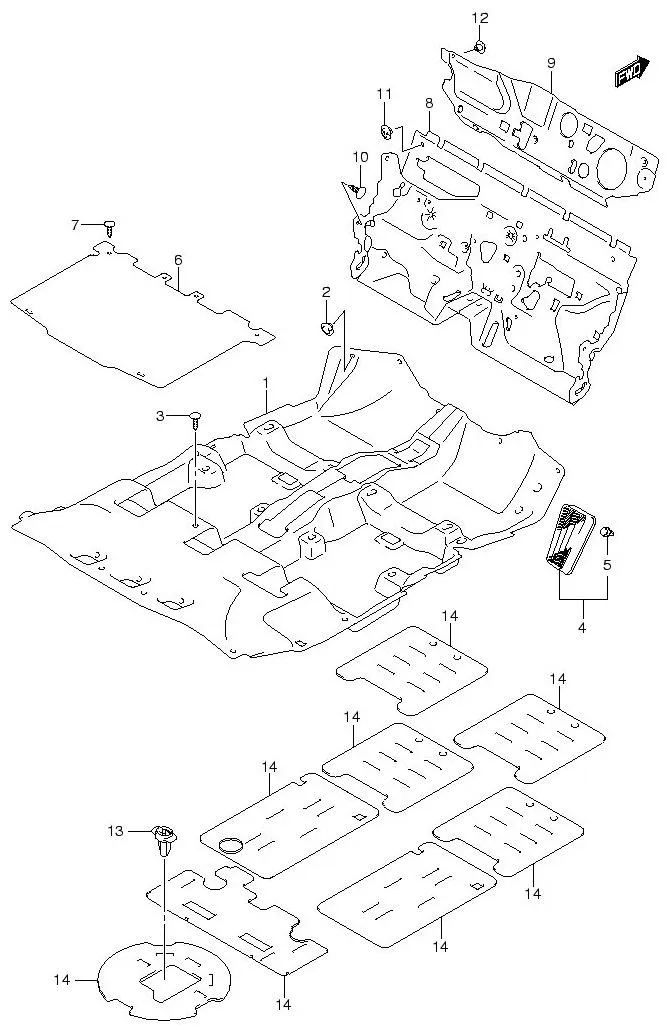 FIG.109 FLOOR CARPET (5DR)