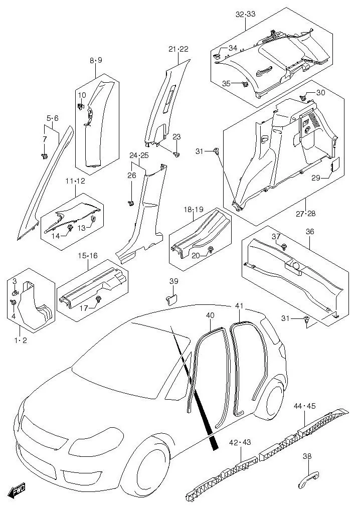 FIG.111 INTERIOR TRIM (5DR)