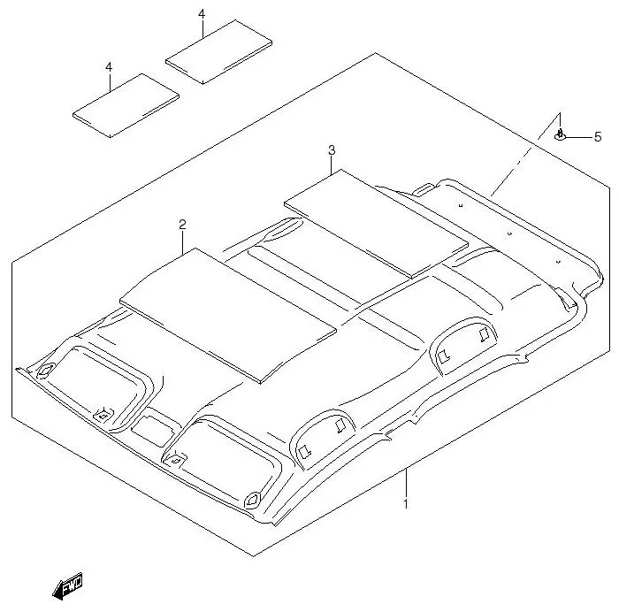 FIG.115 ROOF LINING (5DR)