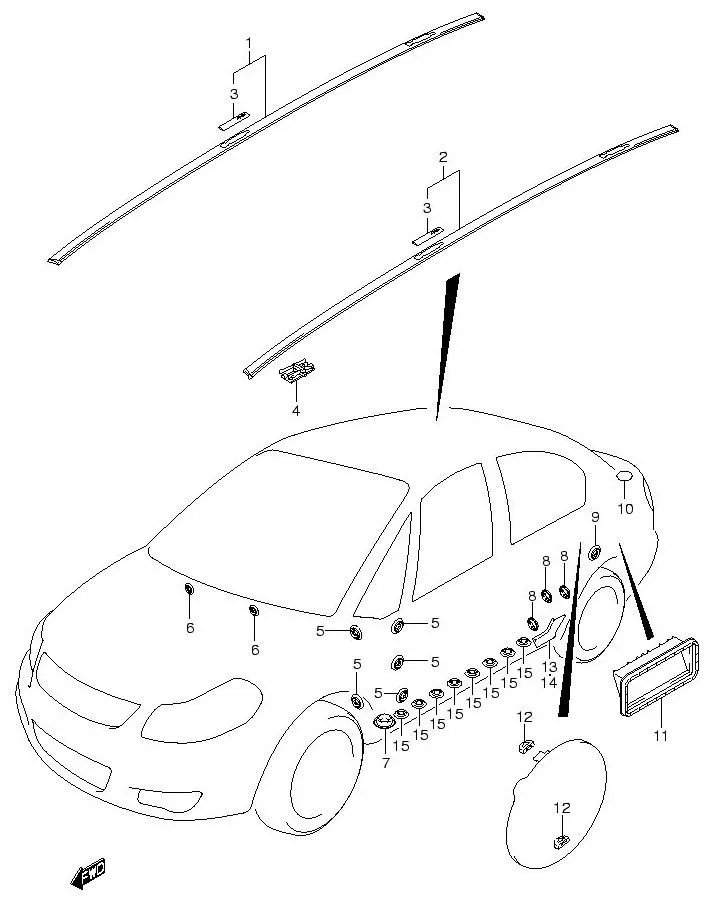 FIG.116 MOLDING (4DR)