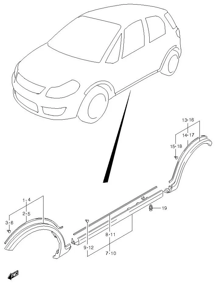 FIG.118 SPLASH GUARD (5DR:DX)