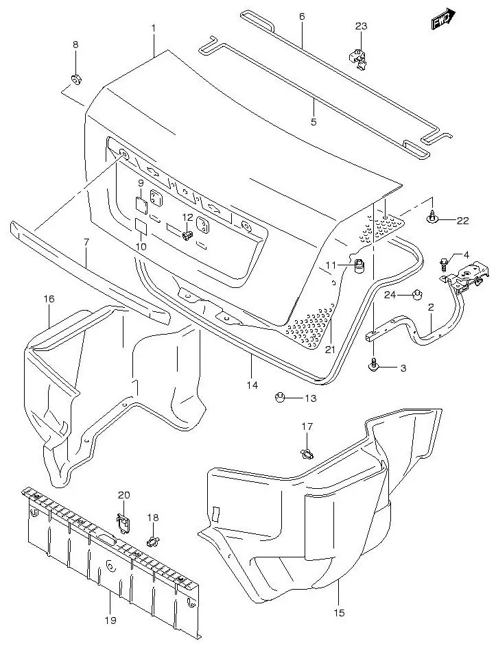 FIG.131 TRUNK LID (4DR)