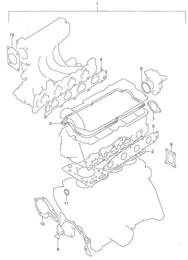FIG.1 ENGINE GASKET SET