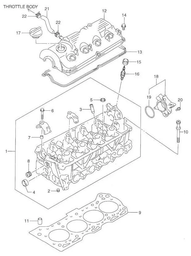 FIG.2 CYLINDER HEAD
