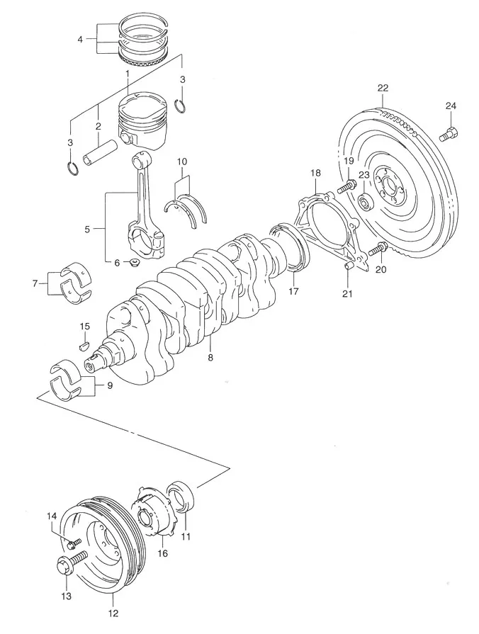 FIG.6 CRANK SHAFT