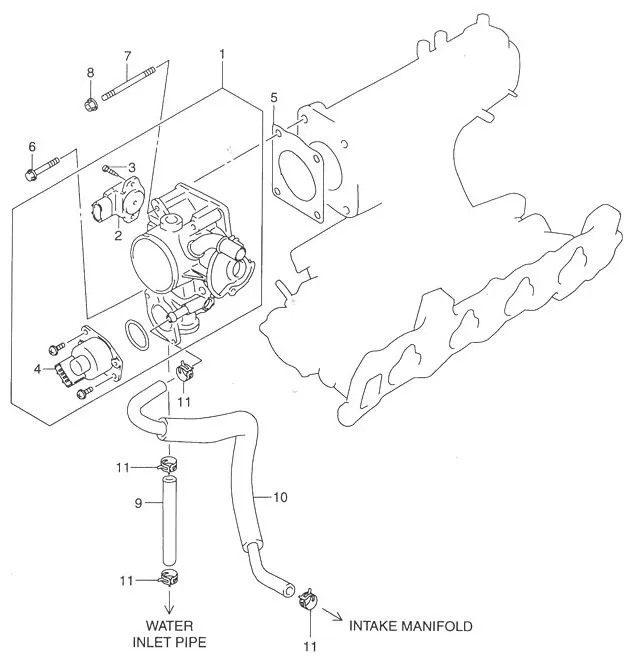 FIG.10 THROTTLE BODY