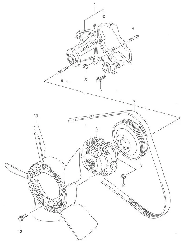 FIG.18 WATER PUMP