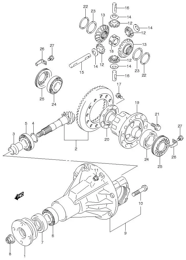 FIG.30 REAR DIFF GEAR