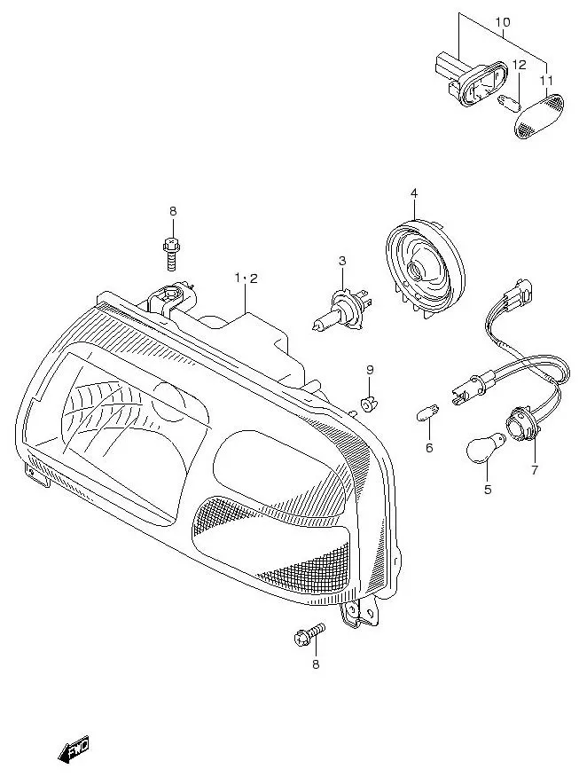 FIG.36 FRONT LAMP