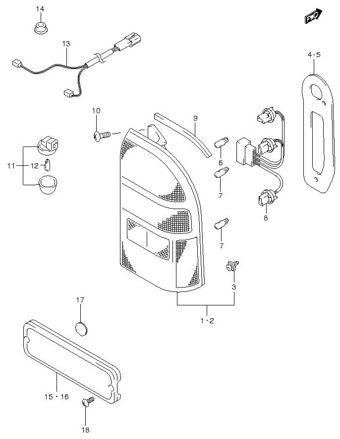FIG.38 REAR LAMP