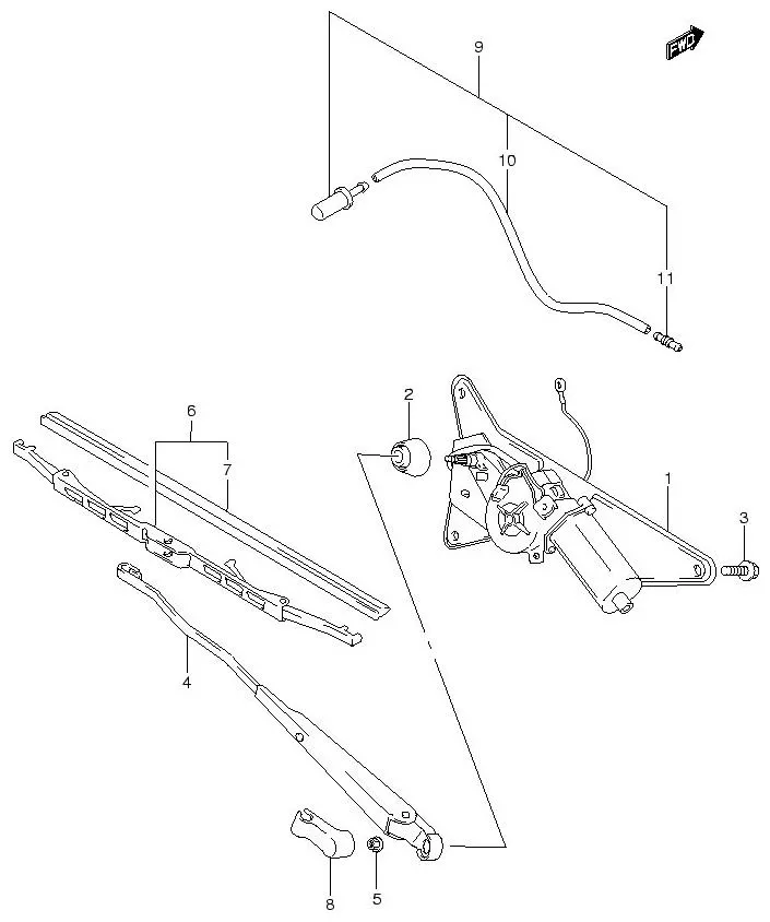 FIG.44 REAR WINDOW WIPER