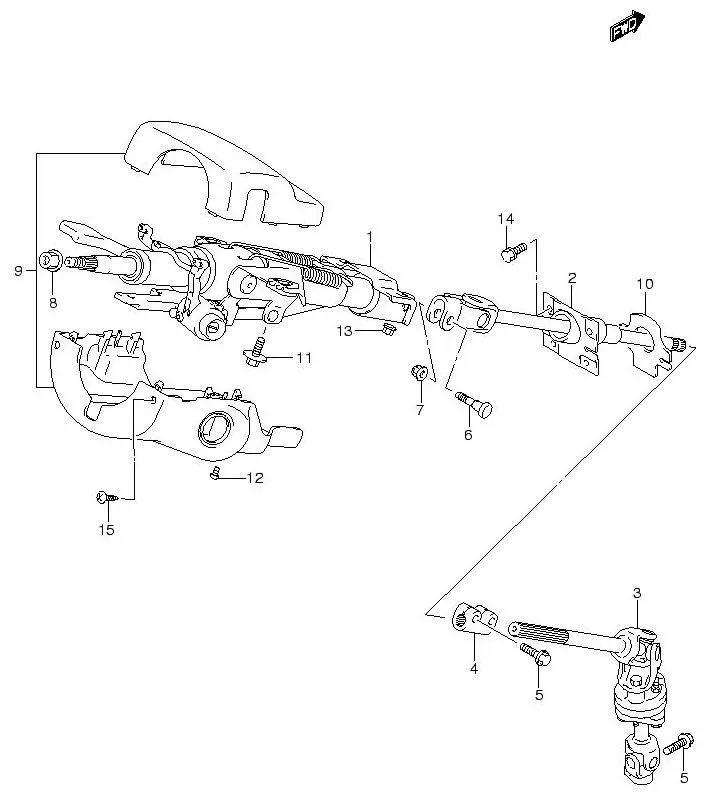 FIG.55 STEERING COLUMN