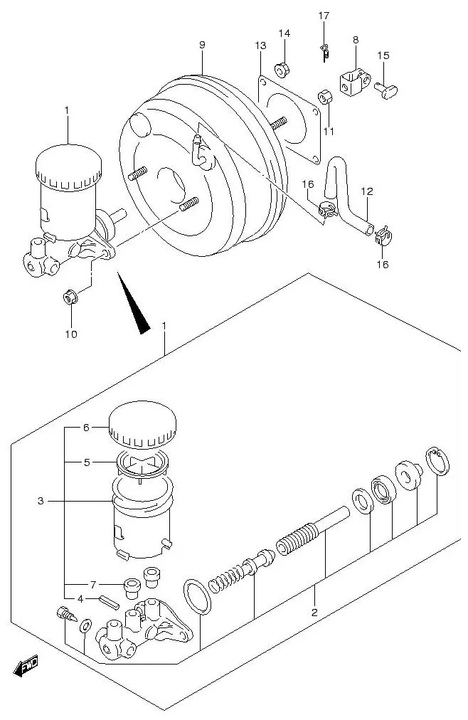 FIG.59 BRAKE MASTER CYLINDER