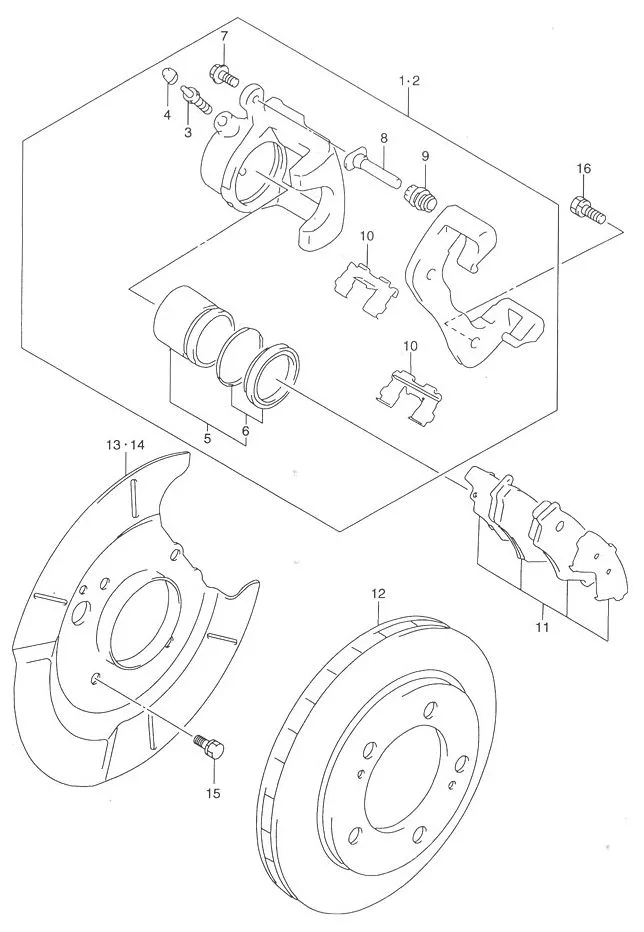 FIG.61 FRONT WHEEL BRAKE