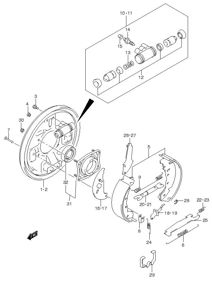 FIG.62 REAR WHEEL BRAKE