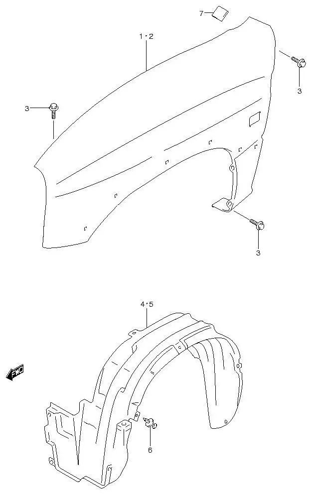FIG.67 FRONT FENDER