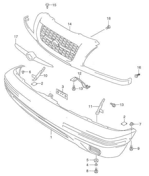 FIG.72 FRONT BUMPER