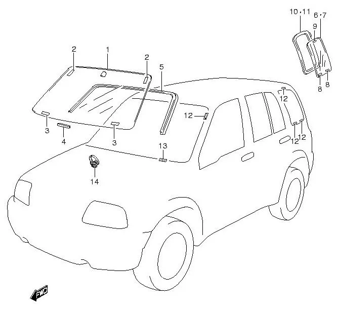 FIG.87 WINDOW GLASS