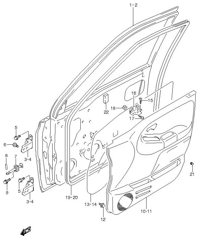 FIG.88 FRONT DOOR PANEL