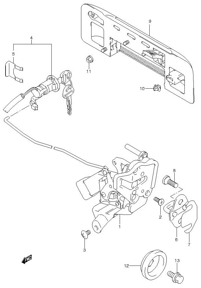 FIG.95 BACK DOOR LOCK