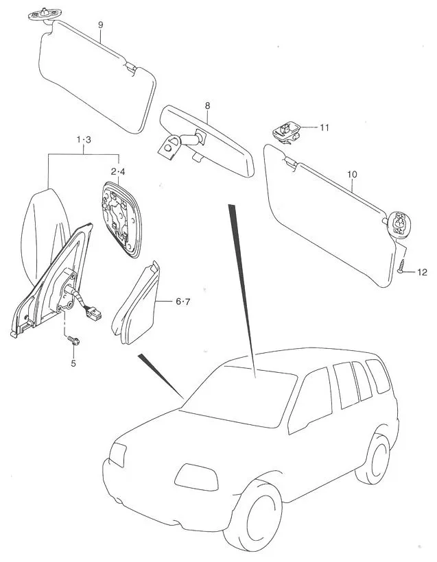 FIG.96 MIRROR/SUNVISOR