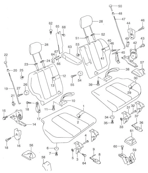 FIG.99 REAR SEAT
