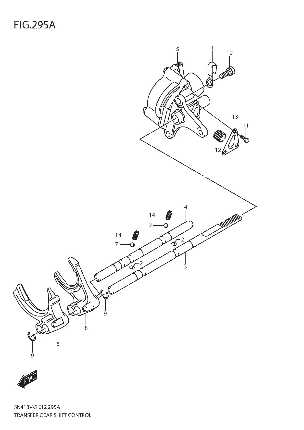 FIG.295A TRANSFER GEAR SHIFT CONTROL