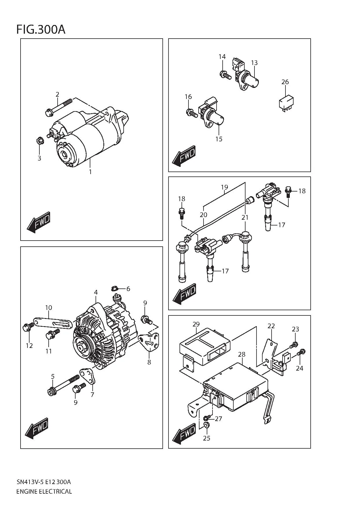 FIG.300A ENGINE ELECTRICAL