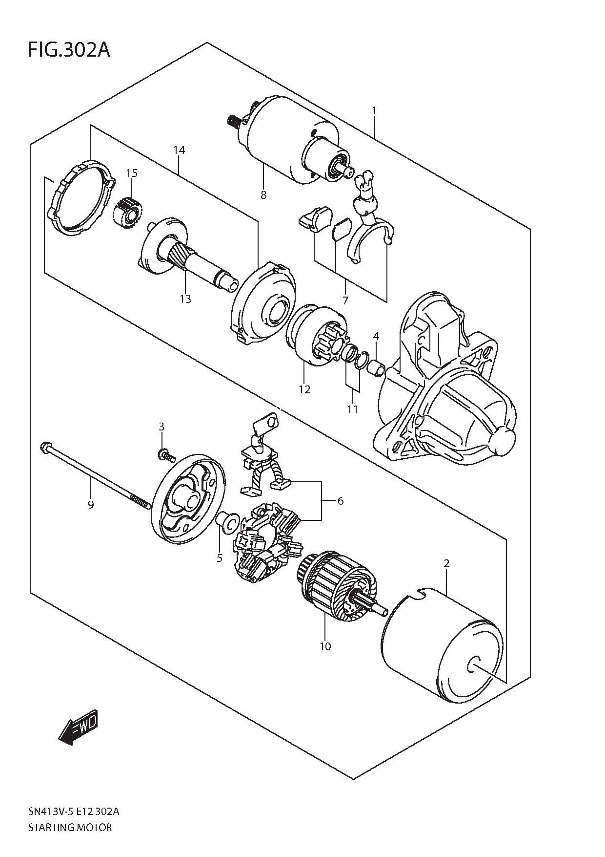 FIG.302A STARTING MOTOR