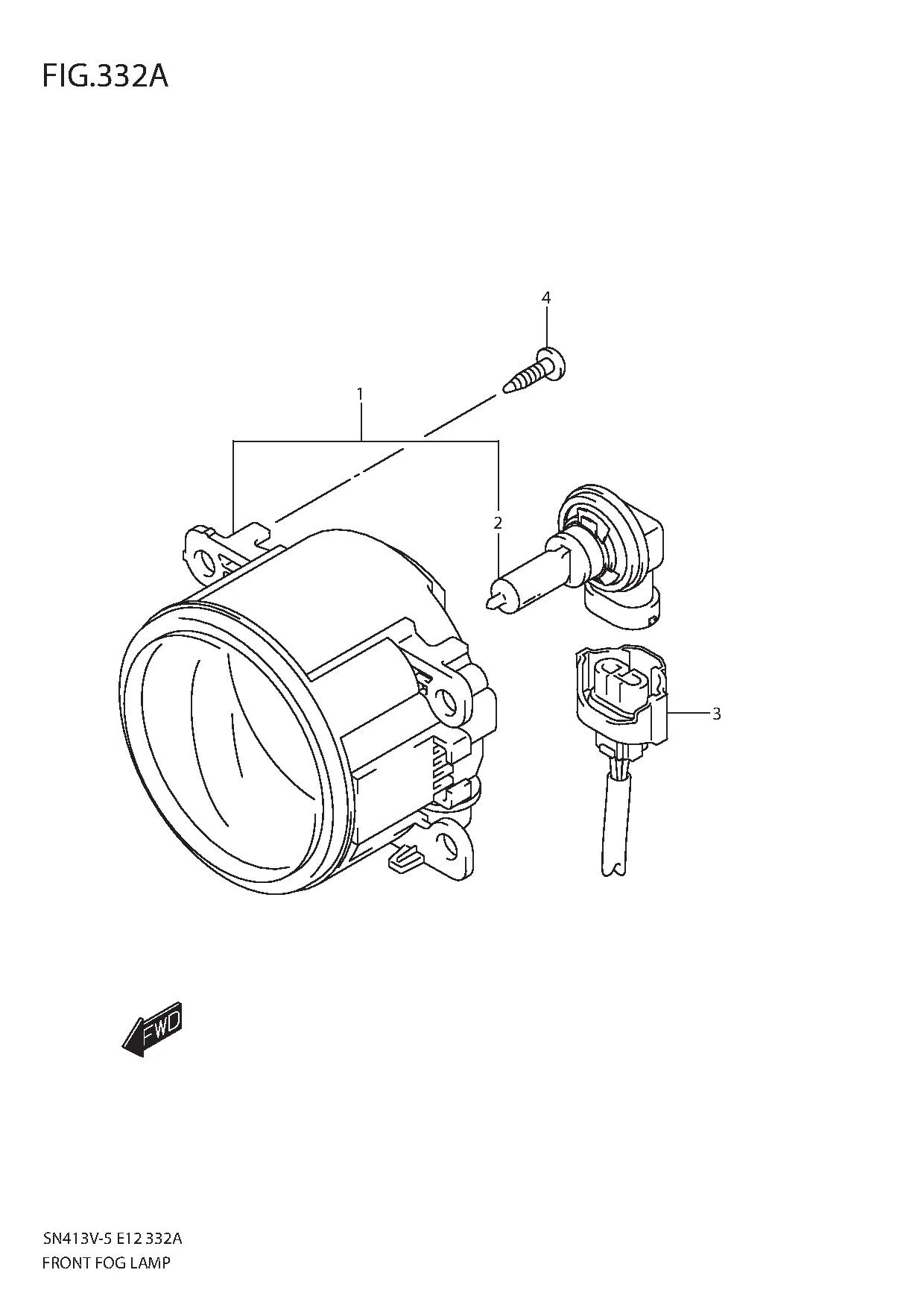 FIG.332A FRONT FOG LAMP