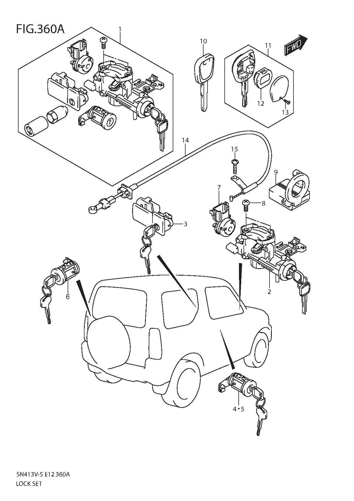 FIG.360A LOCK SET