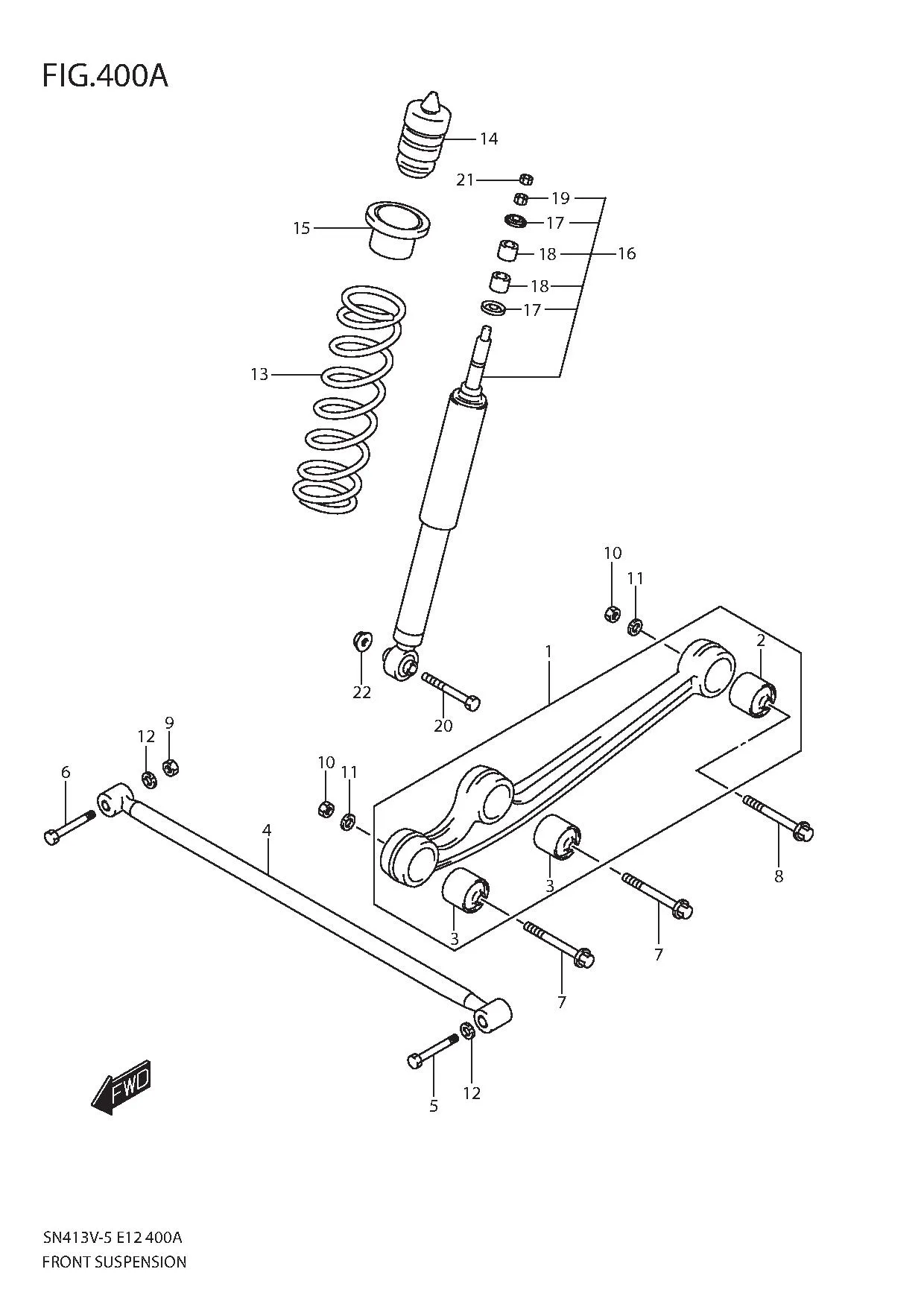 FIG.400A FRONT SUSPENSION