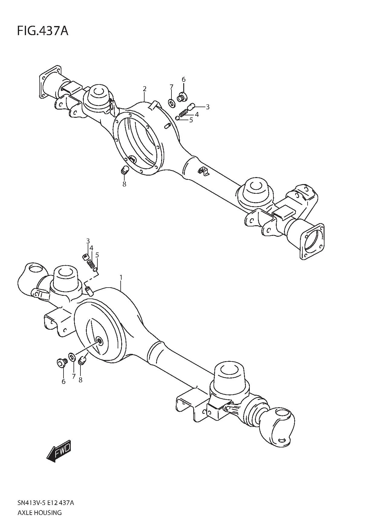 FIG.437A AXLE HOUSING