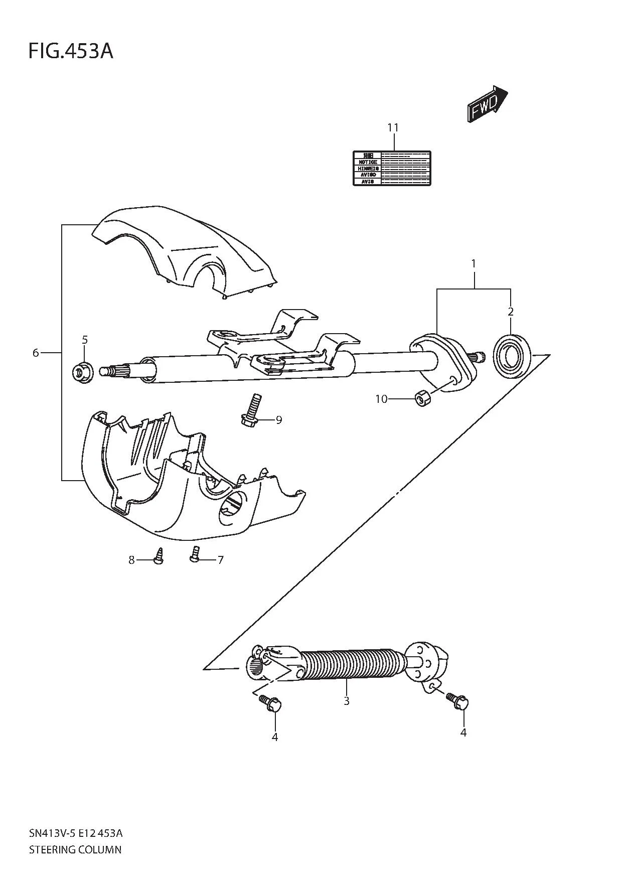 FIG.453A STEERING COLUMN