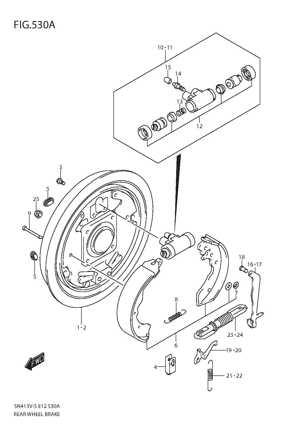 FIG.530A REAR WHEEL BRAKE