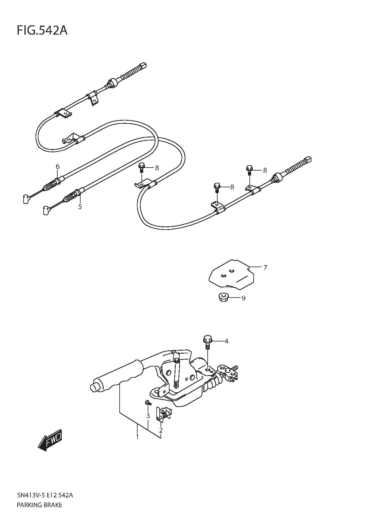 FIG.542A PARKING BRAKE