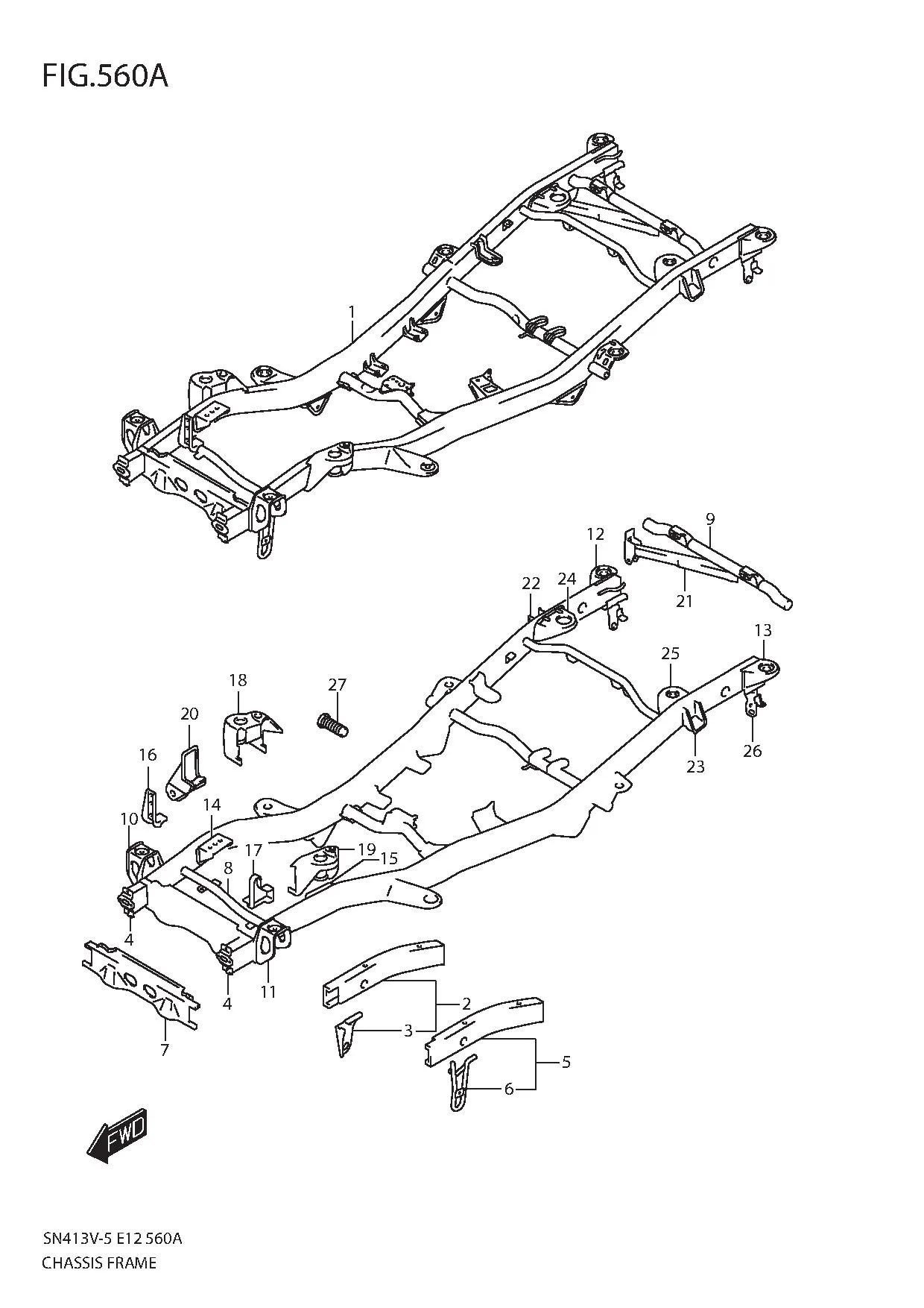 FIG.560A CHASSIS FRAME