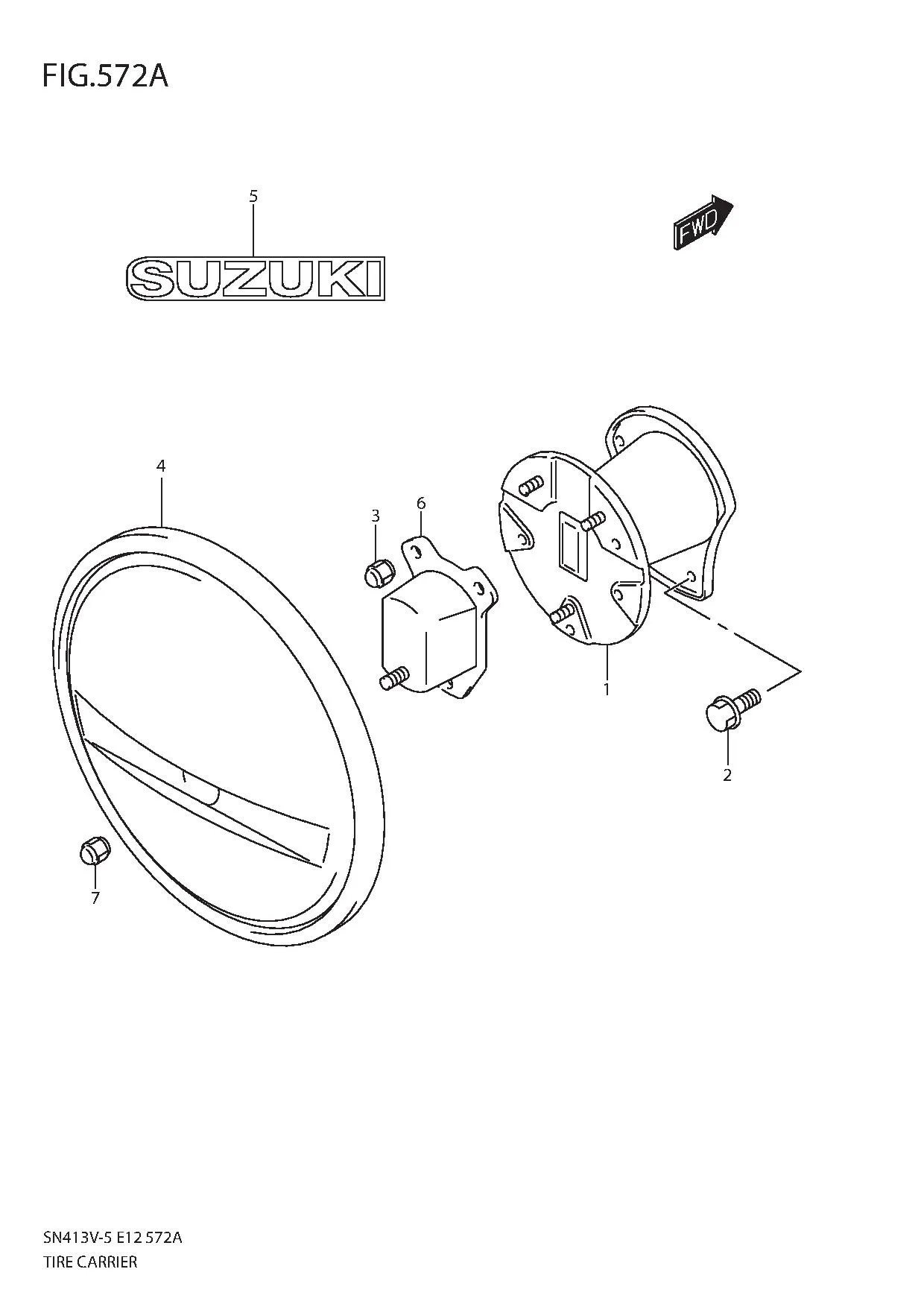 FIG.572A TIRE CARRIER