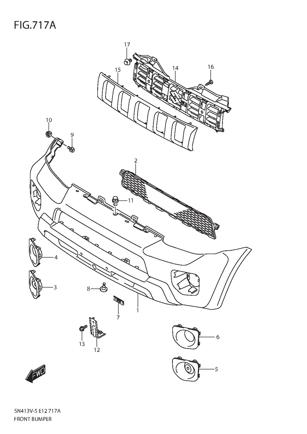 FIG.717A FRONT BUMPER
