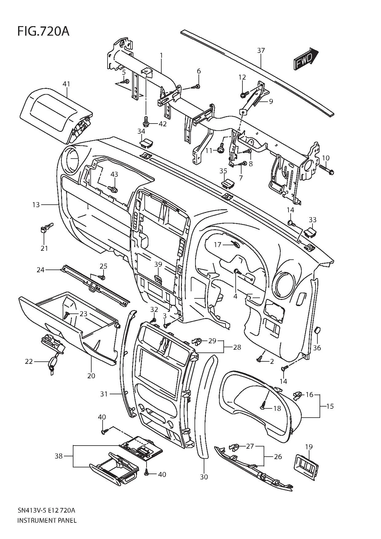 FIG.720A INSTRUMENT PANEL