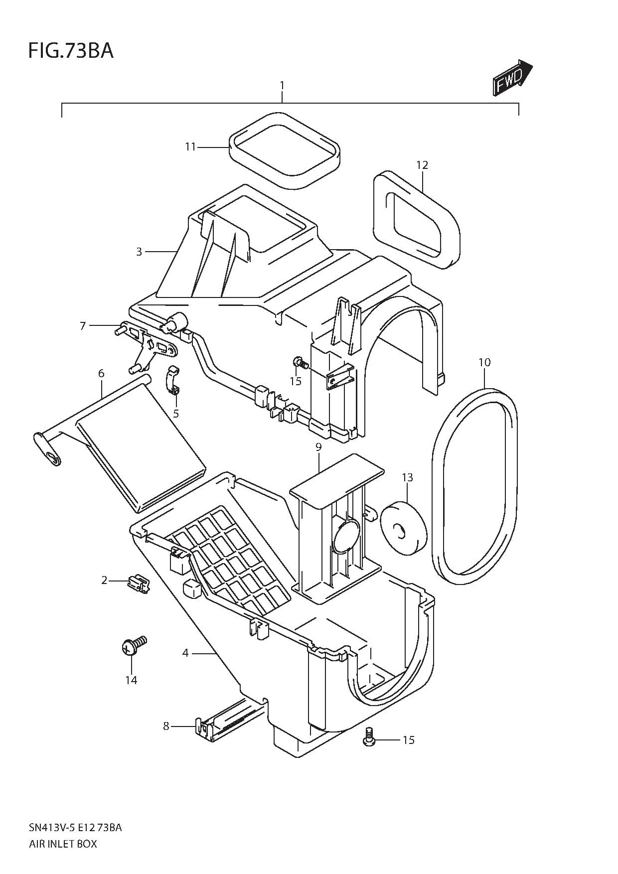 FIG.73BA AIR INLET BOX