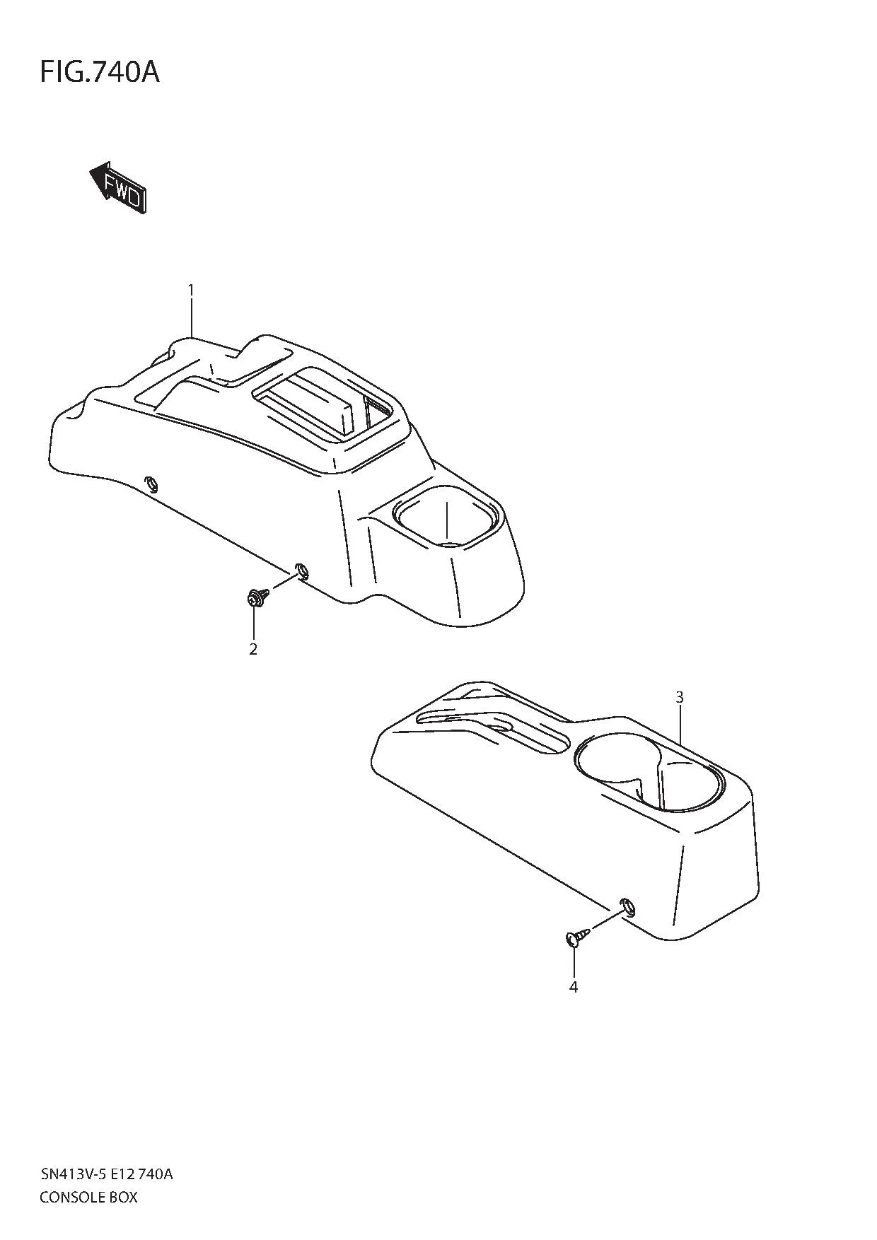 FIG.740A CONSOLE BOX