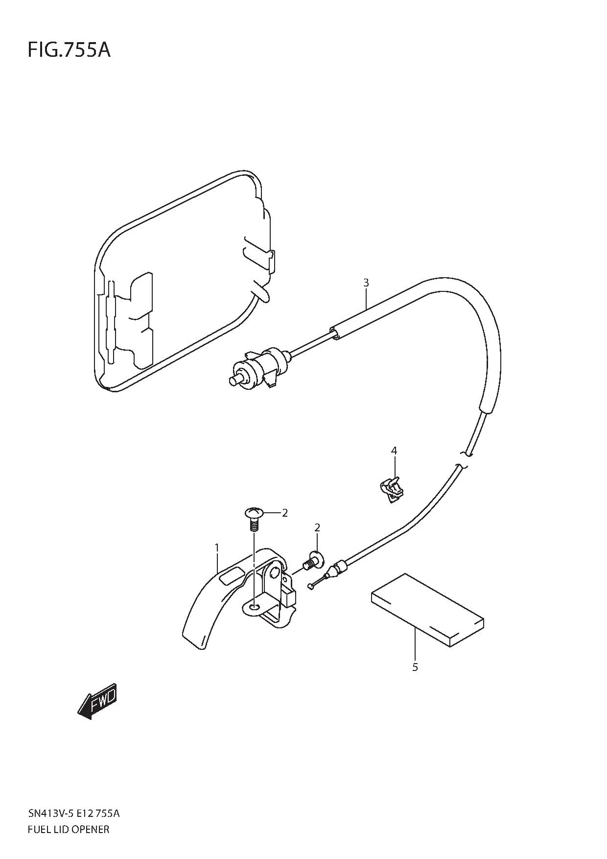 FIG.755A FUEL LID OPENER