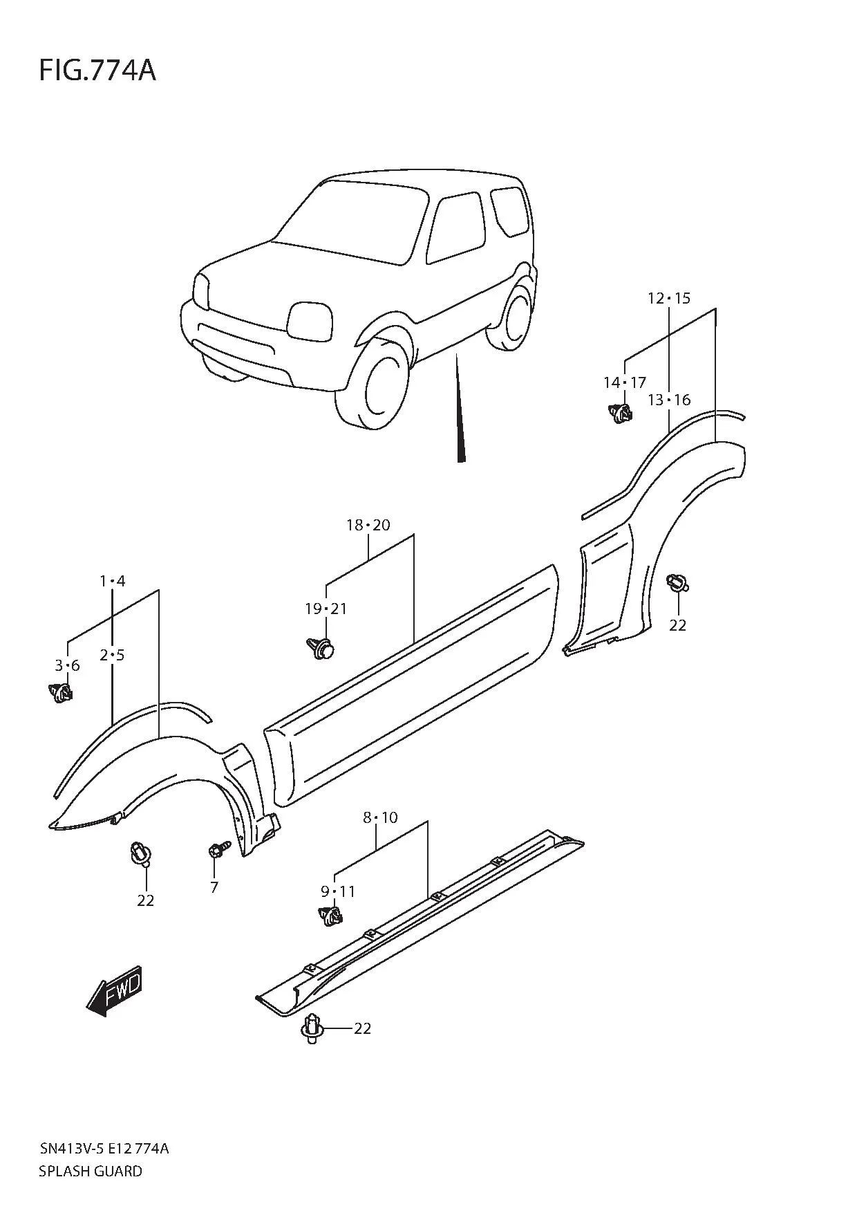 FIG.774A SPLASH GUARD