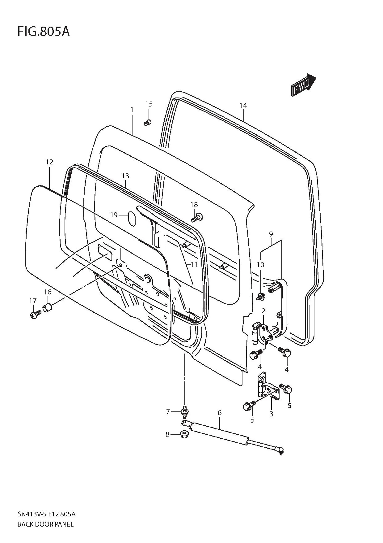 FIG.805A BACK DOOR PANEL