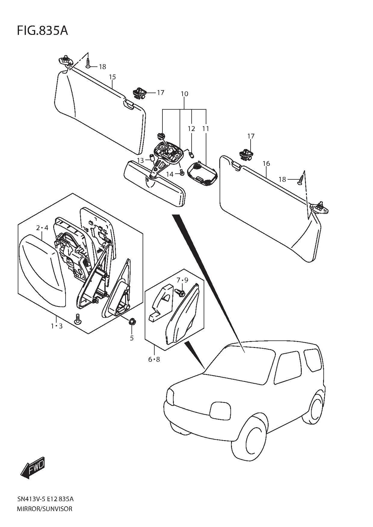 FIG.835A MIRROR/SUNVISOR
