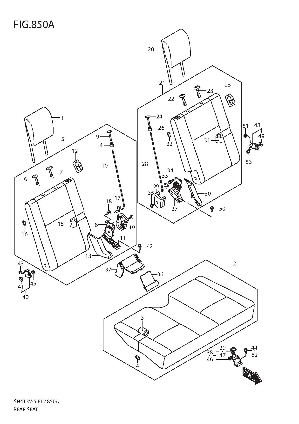 FIG.850A REAR SEAT