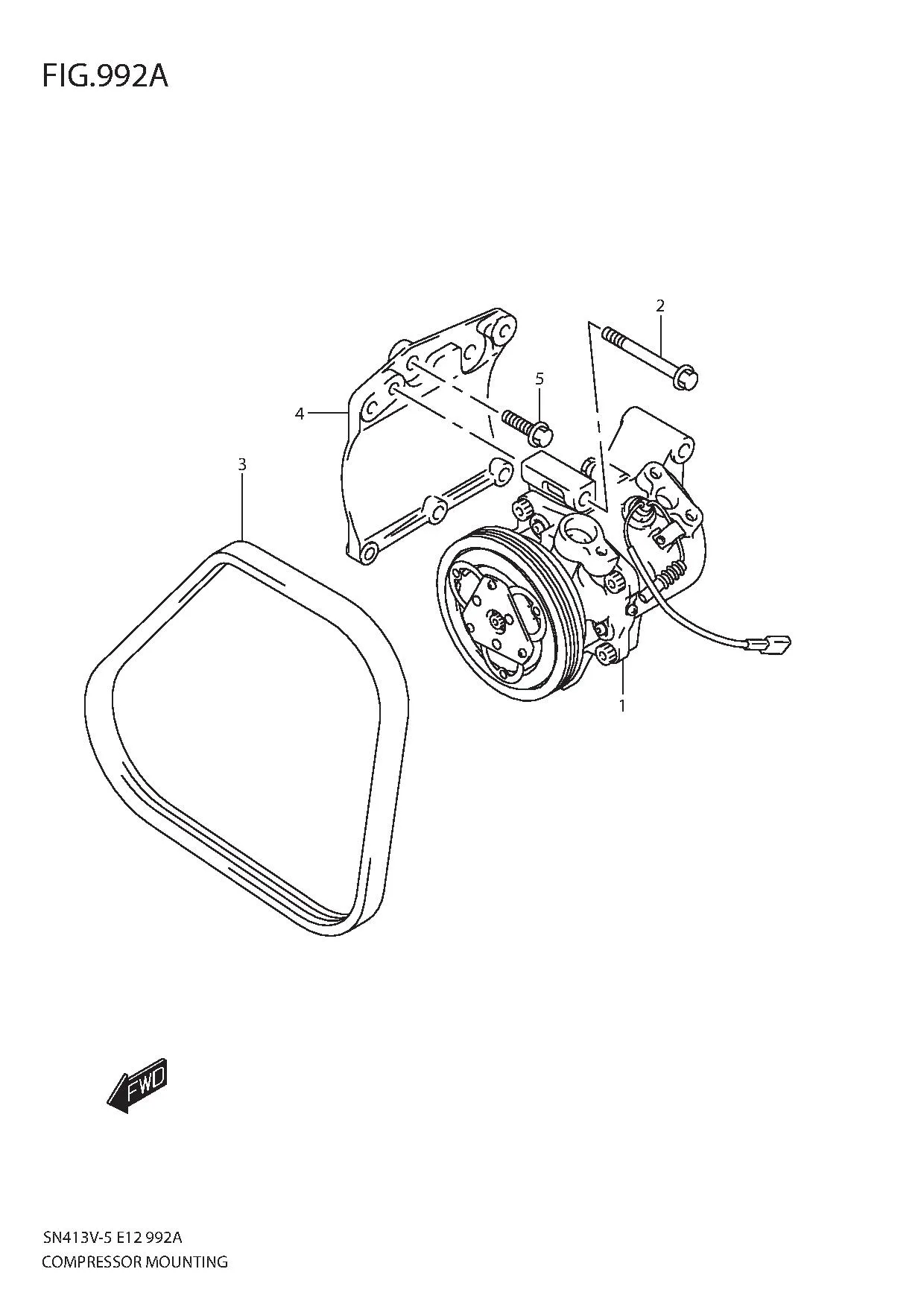 FIG.992A COMPRESSOR MOUNTING